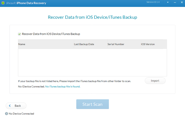Jihosoft iPhone Data Recovery