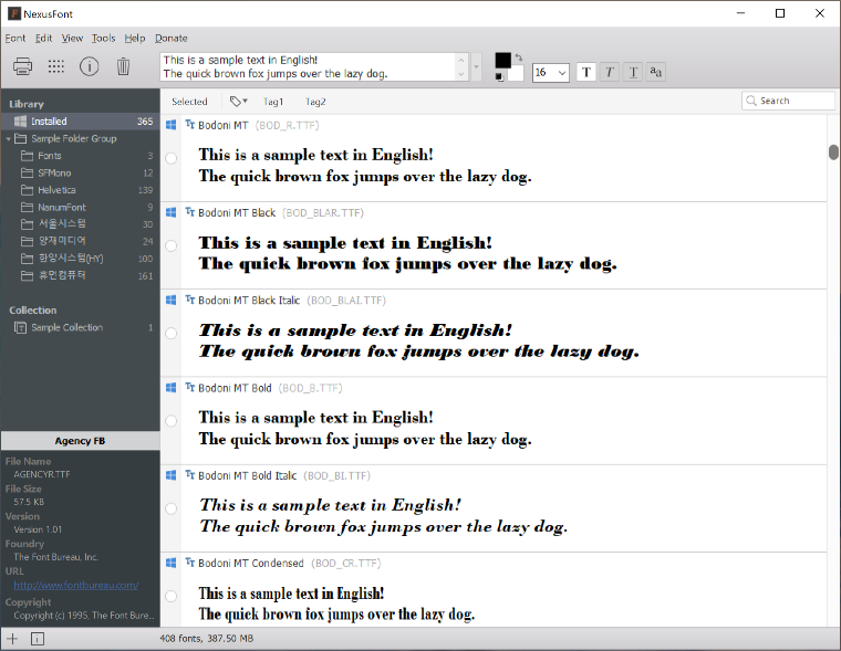 NexusFont