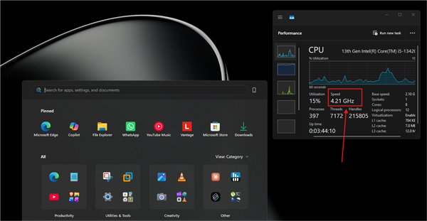 Windows 11 CPU加速更新已推送！实测：被动触发1-3秒鸡血模式 系统响应速度大增