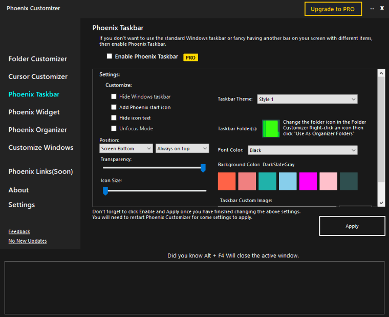 Phoenix Customizer